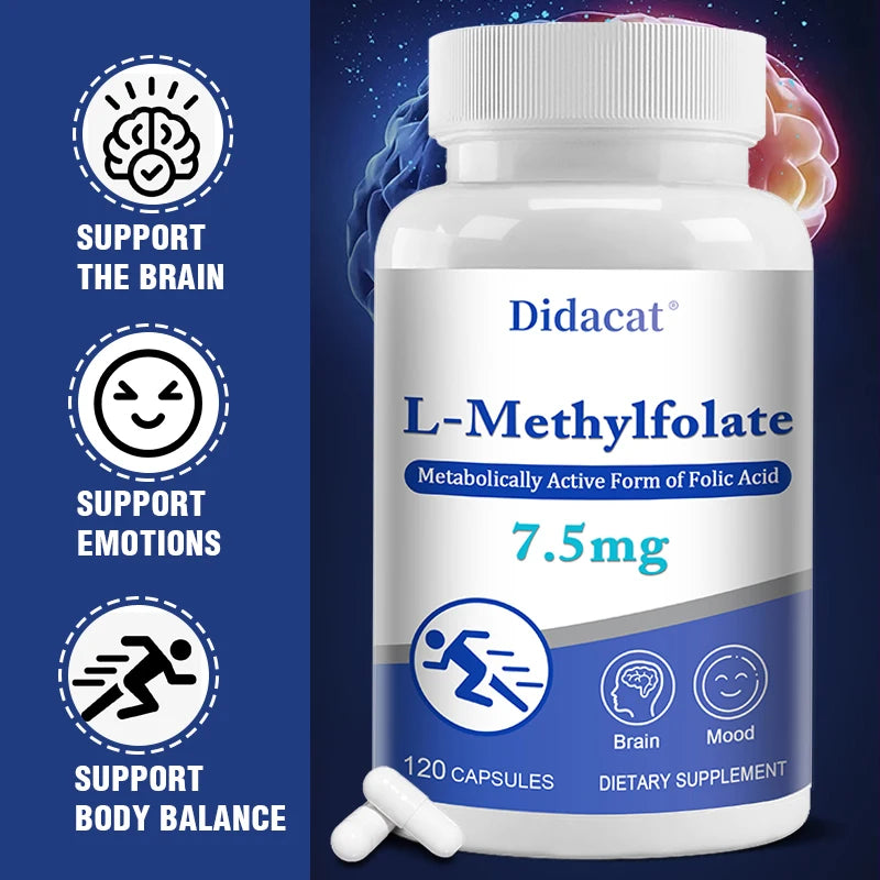 L-Methylfolate capsules improve intelligence, mood, cognition and neuroscience