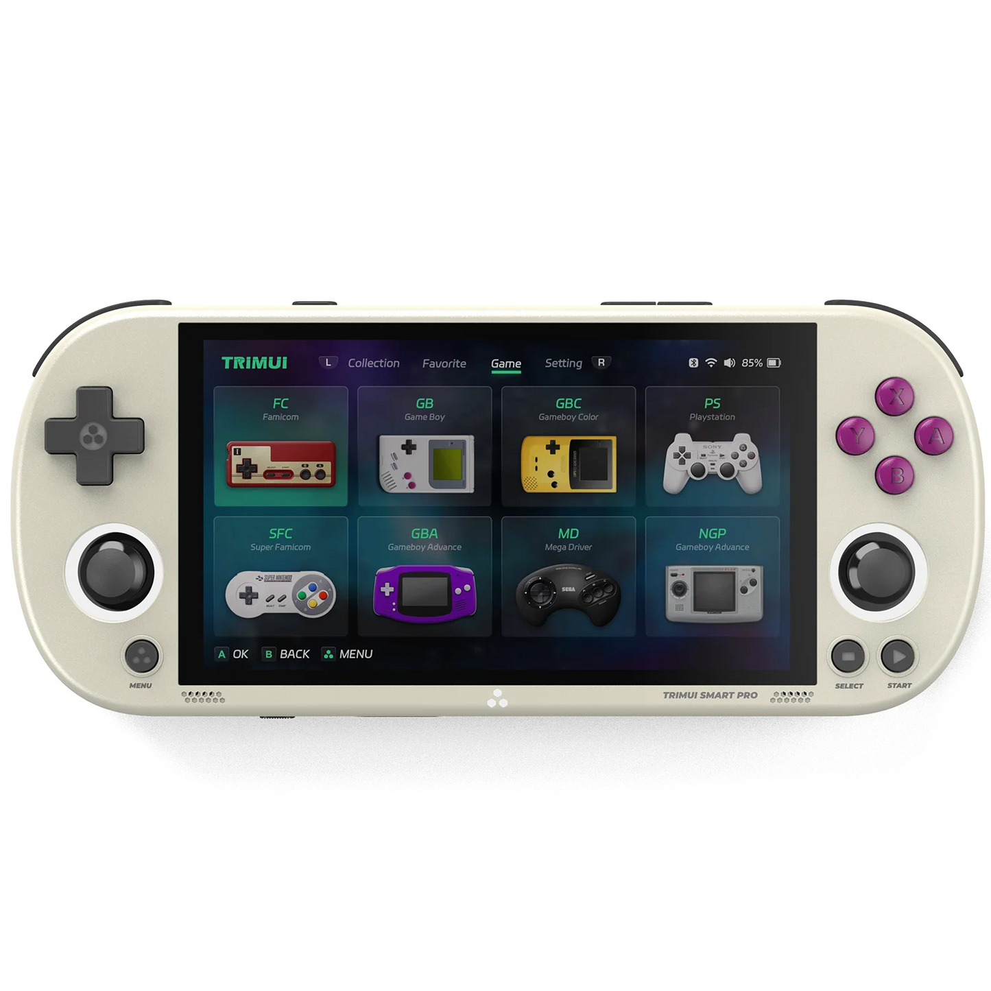 TRIMUI Smart Pro Retro Handheld Game Console – 5000mAh, 4.96" IPS Screen, 30,000+ Games, Portable Video Game Player