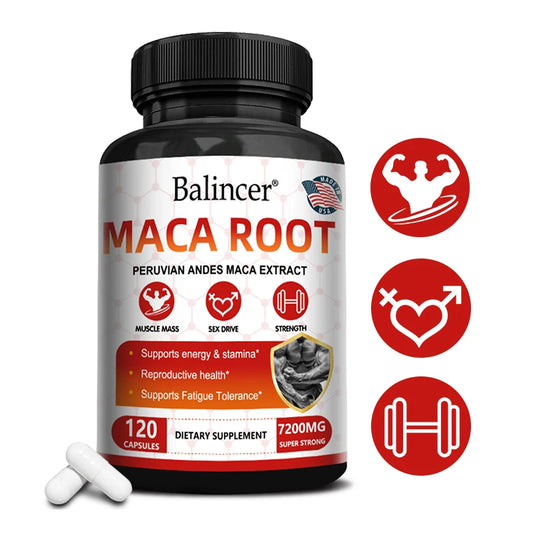 Maca Root Capsules – Boost Energy and Stamina, Improve Focus, and Boost Immunity