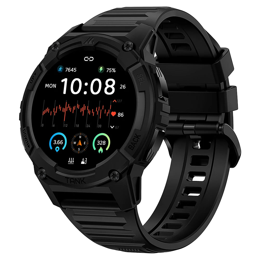 2025 KOSPET TANK S2 GPS Smart Watch For Women Altimeter Compass Barometer Bluetooth Call AMOLED IP69K Waterproof Smartwatch