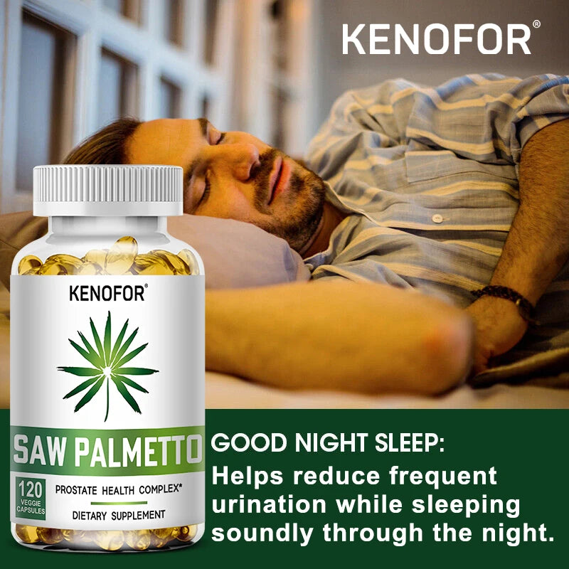Kenofor Prostate Supplement - Reduces Urge To Urinate Frequently, DHT Blocker, Improves Sleep, Performance, Urinary Tract Health