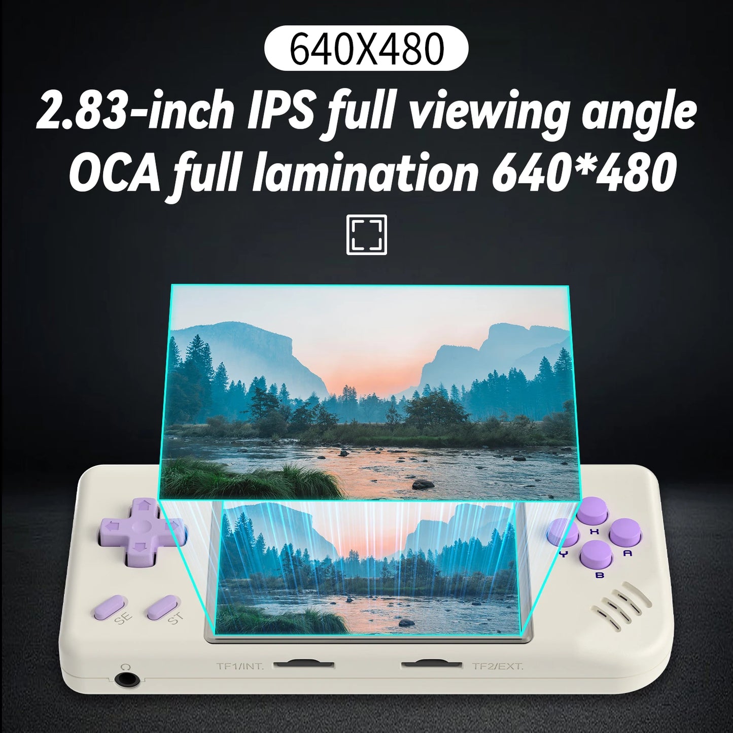 ANBERNIC RG28XX Handheld Game Console 2.83" Screen IPS Screen 64G Linux 5000+ Games Pre-installed H700 Quad-core ARM Cortex-A53