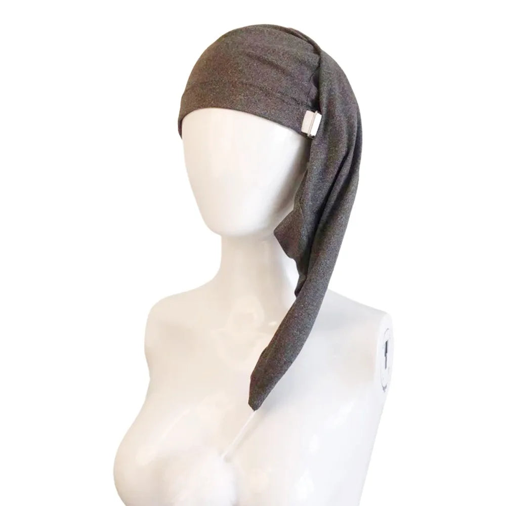 Birthday Party Gift Elastic Night Sleeping Caps with Pom Ball Adjustable Stocking Santa Cap Long Tail Bonnet Cap Women Men