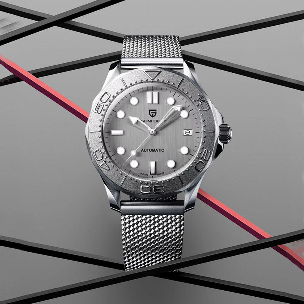 PAGANI DESIGN 007 Mens Watches Luxury Automatic Watch For Men Mechanical Wristwatch AR Sapphire Mirror Super Luminous Waterproof