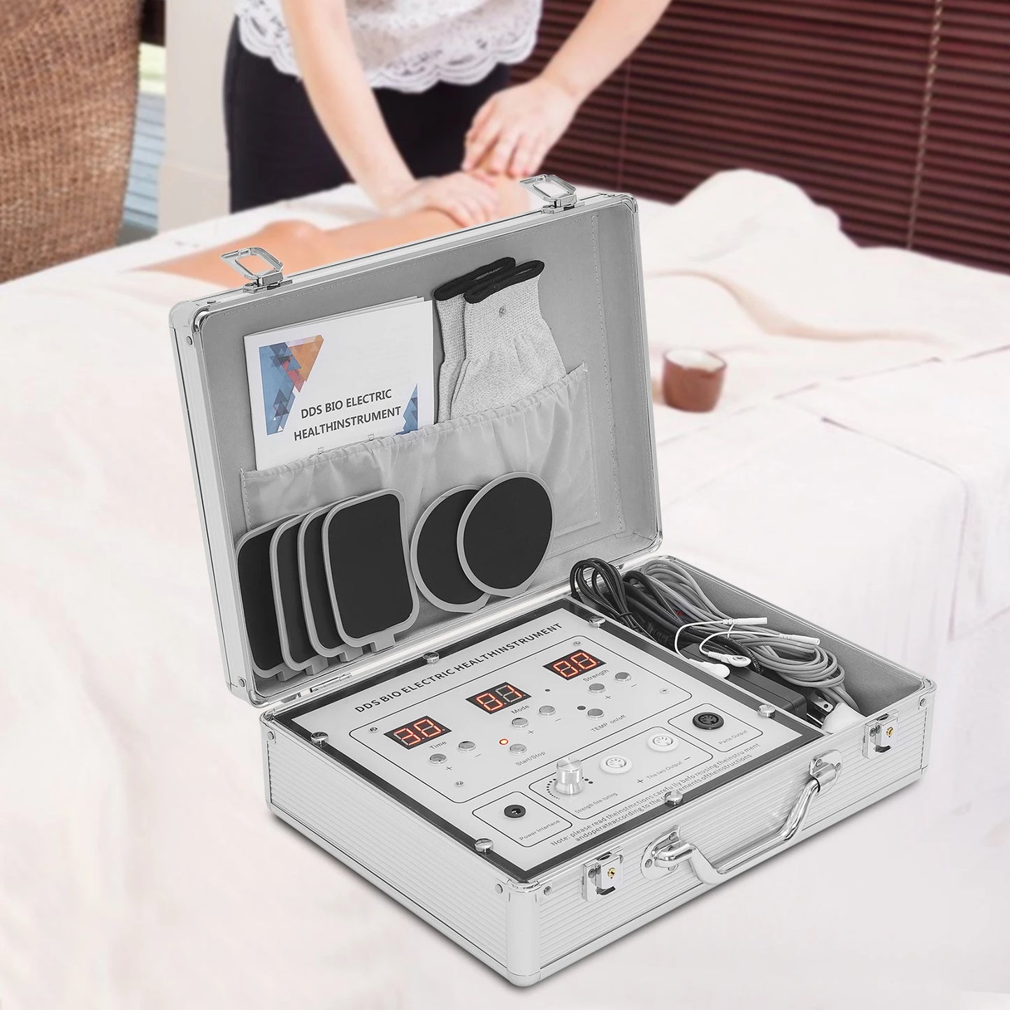 Glove Massager Body Massage Bioelectric Pulse Massage Traditional Chinese Meridian Massage 10 Modes 99 Levels