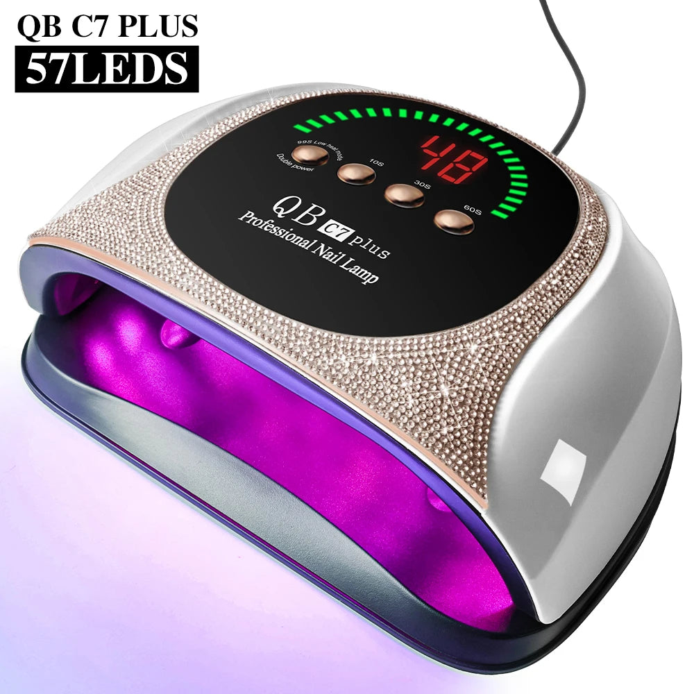 UV/LED Nail Dryer Lamp 57 LEDS Quick Drying Gel Polish Curing Light With LCD Display Manicure Equipment Tools for Acrylic Gel