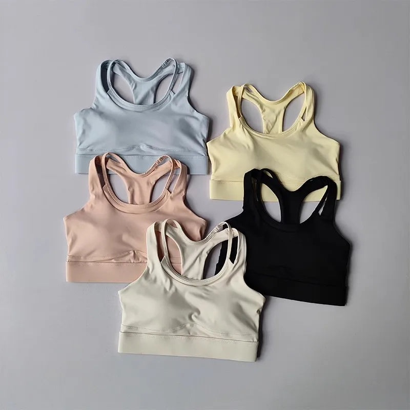 High Impact Sports Bra Shockproof Gym Bra Quick Dry Yoga Top for Women Running Vest Fitness Underwear Adjustable Sports Bra