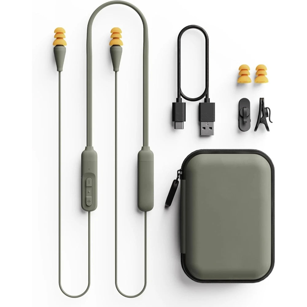 Discord Bluetooth Earplugs, OSHA-Compliant Noise-Isolating Safety Headphones, All-Weather, for High-Noise Industrial Work