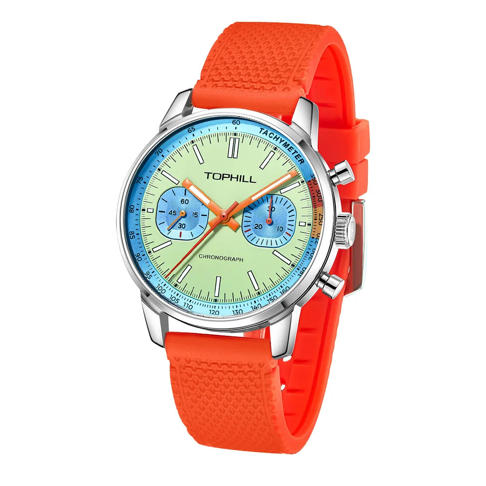 Mens Watches 40mm Seagull ST1901 Movement Pilots Mens Racing Chronograph Hand Wind Mechanical Watch Sapphire Luminous Wristwatch