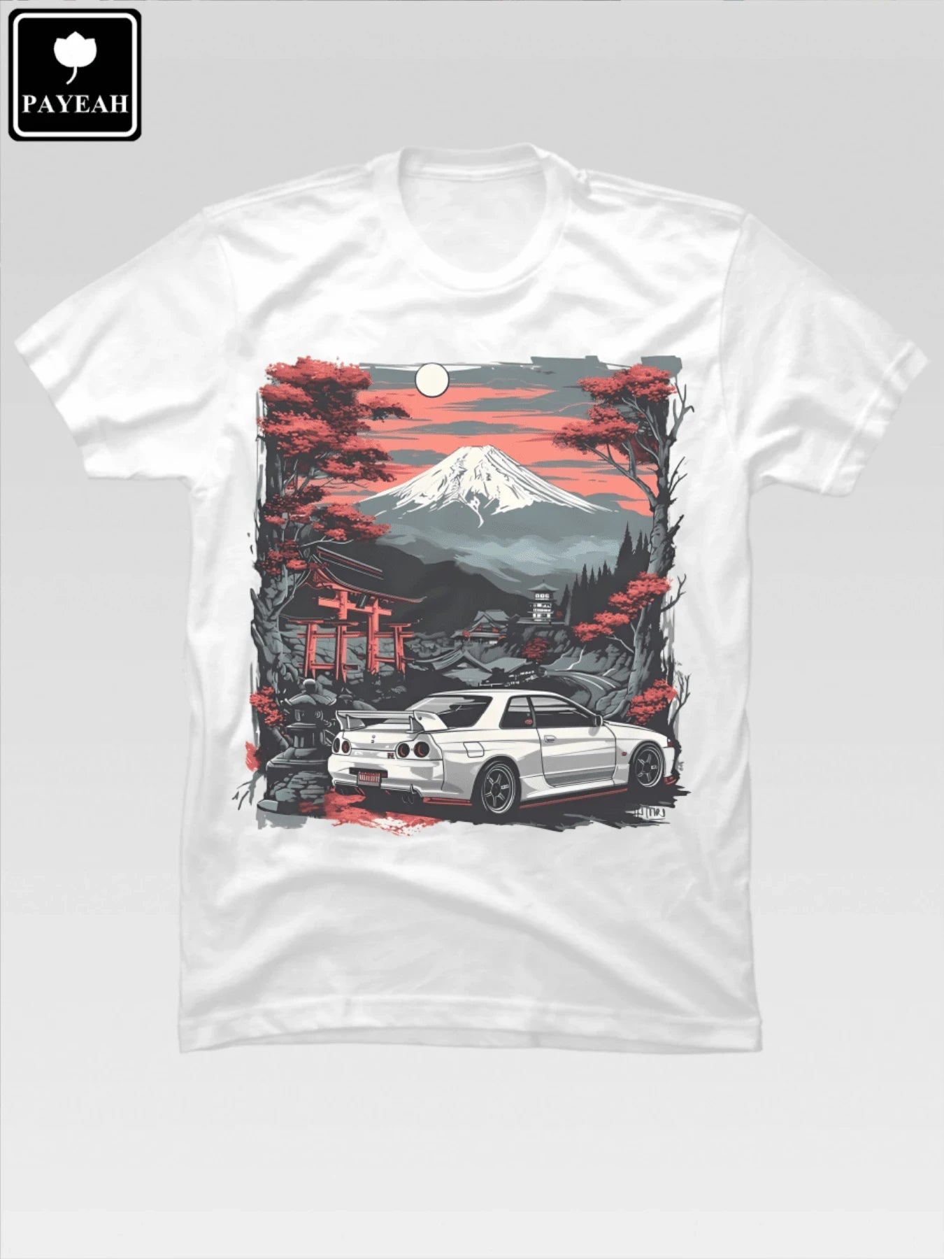Mens Casual Round Neck Short Sleeve T-Shirt Car TShirt Solid Color  Simple  Stylish For Daily Wear Regular Fit mens t shirts
