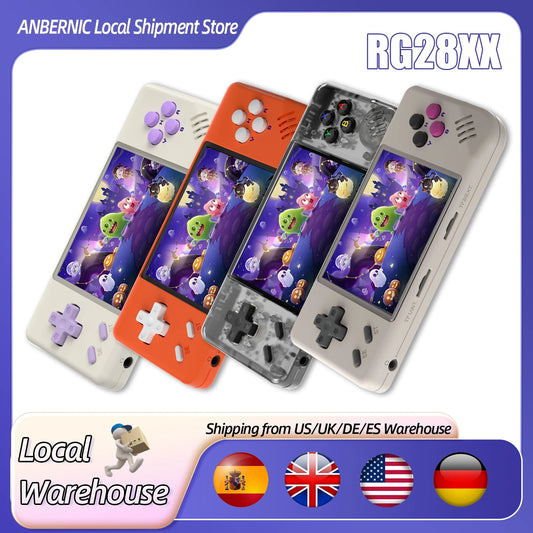ANBERNIC RG28XX Handheld Game Console 2.83" Screen IPS Screen 64G Linux 5000+ Games Pre-installed H700 Quad-core ARM Cortex-A53