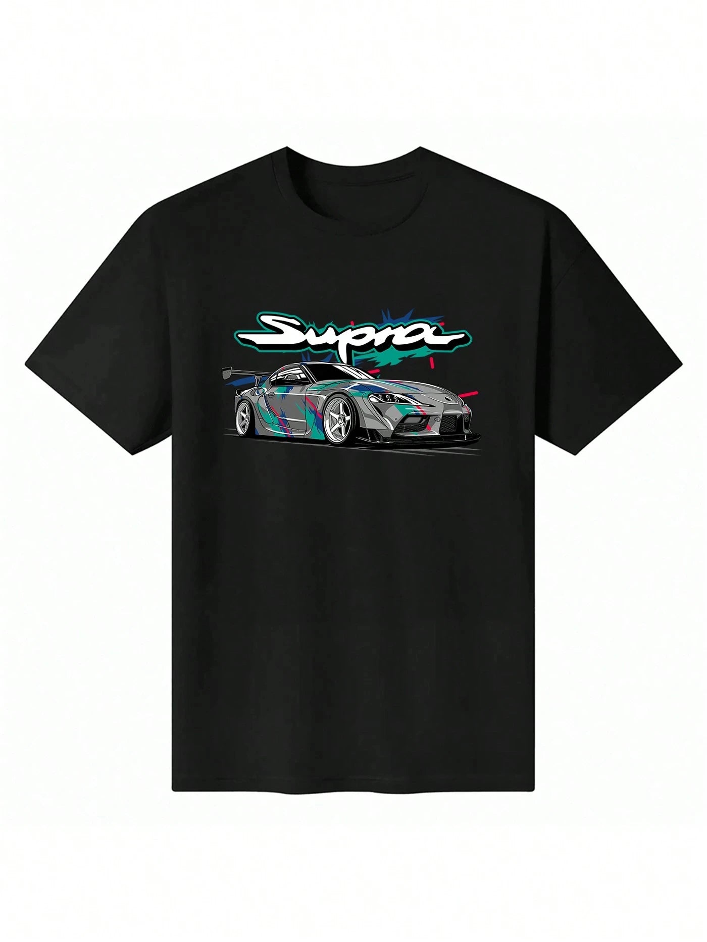 Mens Casual Round Neck Short Sleeve T-Shirt Car TShirt Solid Color  Simple  Stylish For Daily Wear Regular Fit mens t shirts