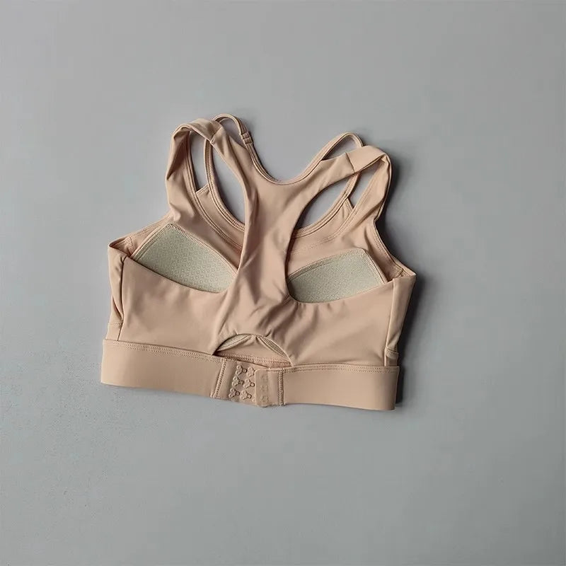 High Impact Sports Bra Shockproof Gym Bra Quick Dry Yoga Top for Women Running Vest Fitness Underwear Adjustable Sports Bra