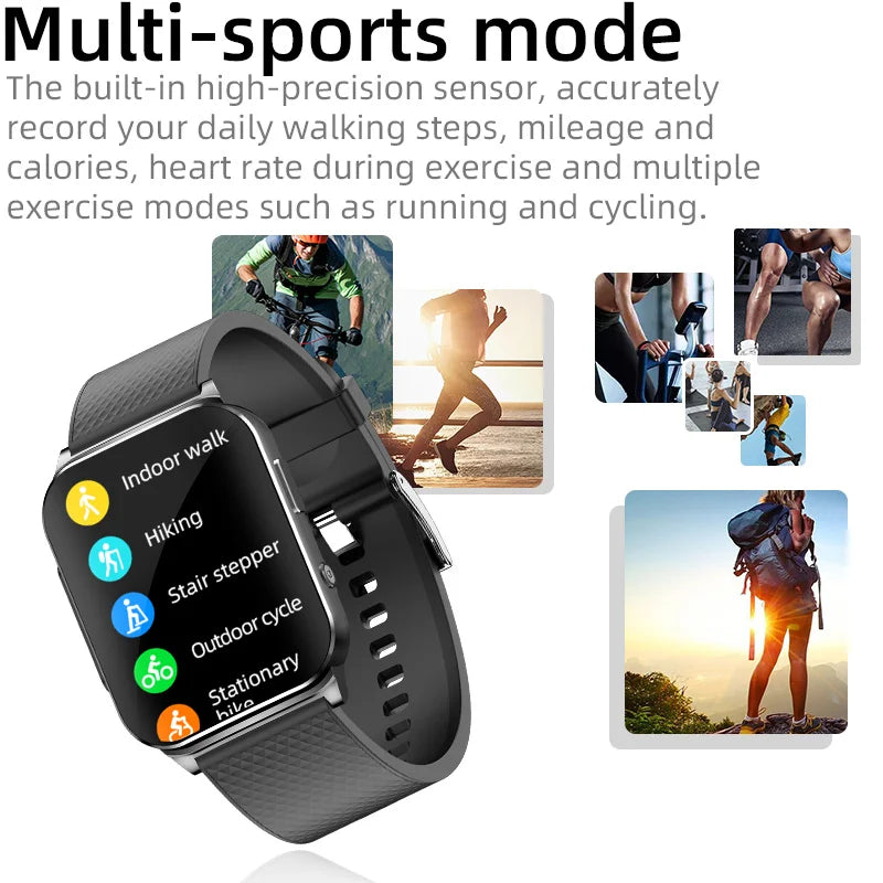 2025 New ECG+HRV Smart Watch Men Women Heart Rate Blood Pressure Body Temperature Sleep Monitor Fitness Pedometer Sports Watch