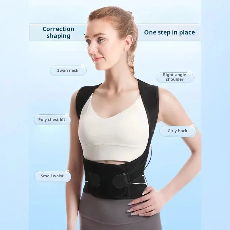 Adjustable Posture Corrector - Thoracic Support Brace for Hunched Back, Neck & Shoulder Pain Relief