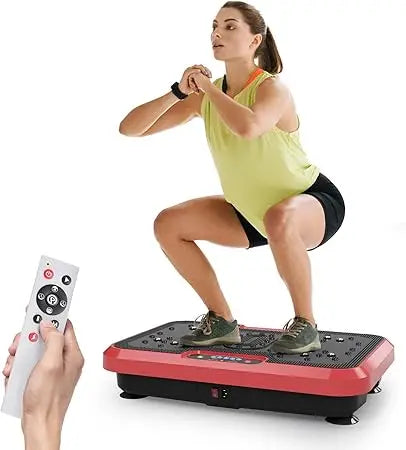 Vibration Plate Exercise Machine for Lymphatic Drainage, Power Plate Vibration Platform for Weight Loss, Shaping Toning & Wellne