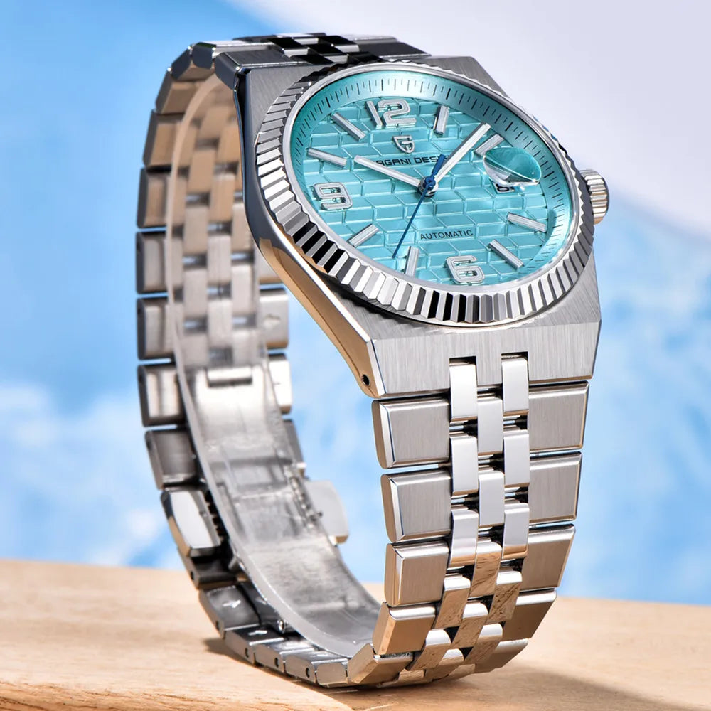 PAGANI DESIGN New Mechanical automatic Date Luxury Watch Sapphire Japan Movt Business Clock Stainless Steel Luminous Men watch
