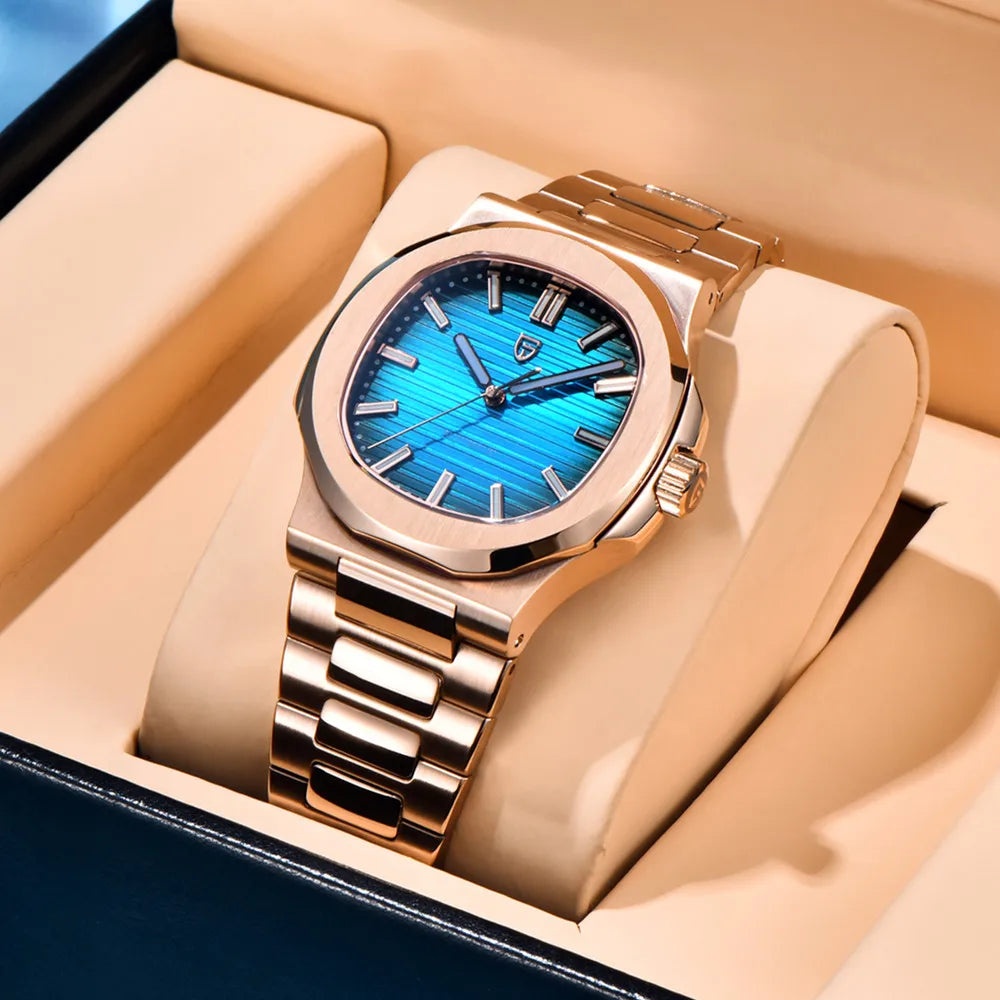 PAGANI DESIGN New Sporty Elegance Mechanical Watch Sapphire Seagull ST16 Movt Men's Watches Stainless Steel Luminous Man watch