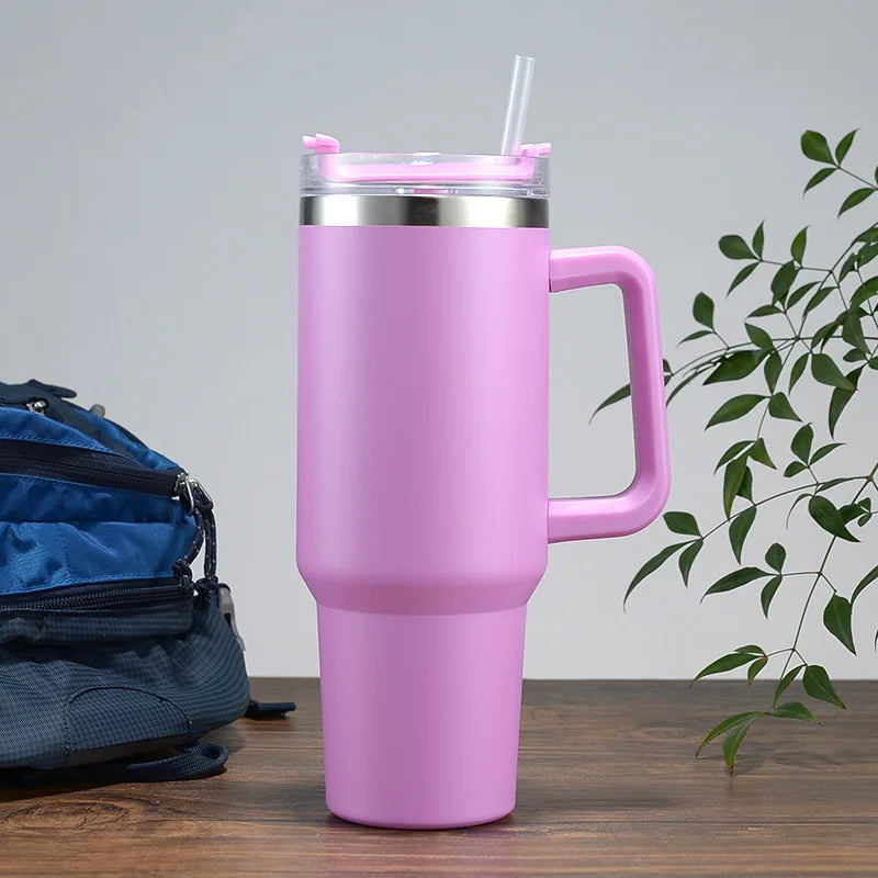 6pack US Warehouse 40oz  Stainless Steel  Double Wall Keep Cold For A Long Time With Handle  Wholesale Bluk Tumbler