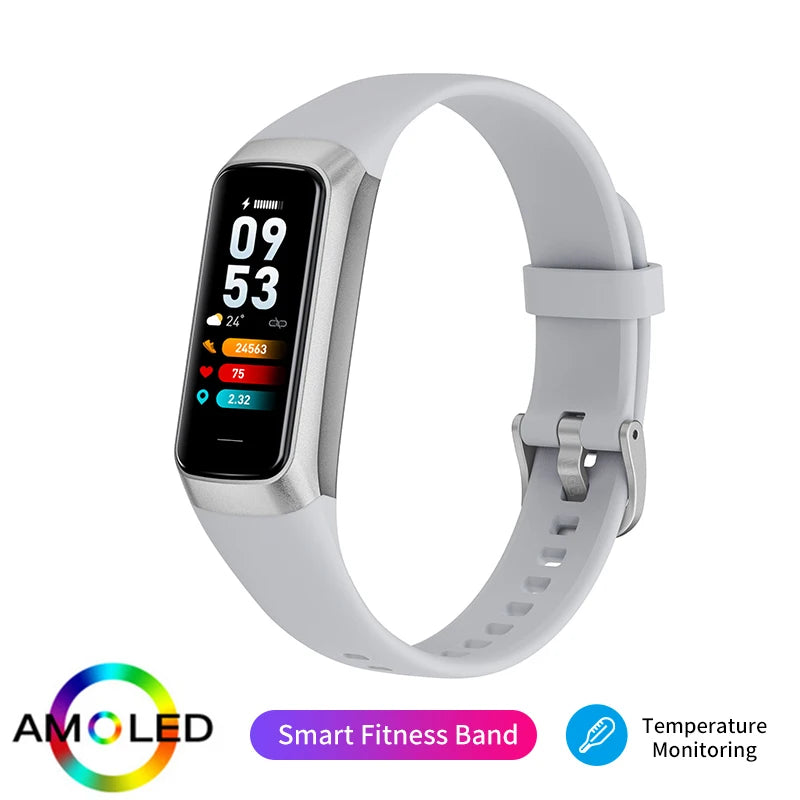 LIGE 1.1 inch Amoled Smart Watch Smartwatch Band Women Heart Rate Monitoring Waterproof men Smart Bracelet Sport Fitness Tracker
