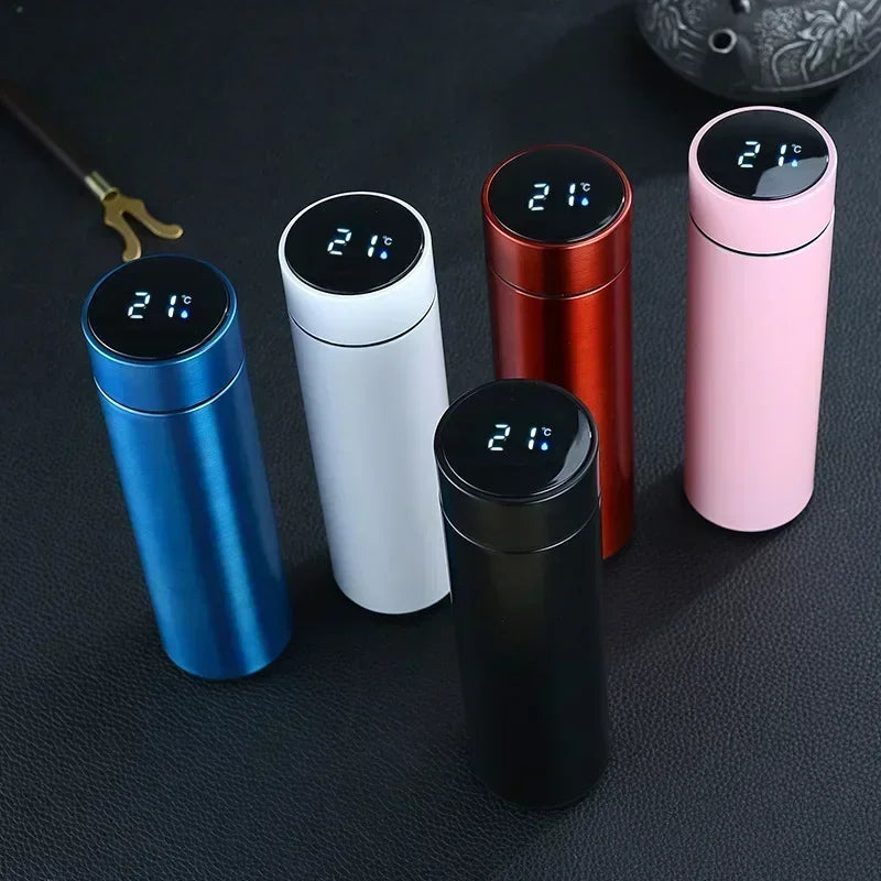 500ml Stainless Steel  Bottle with Digital Temperature Display LED Intelligent Temperature