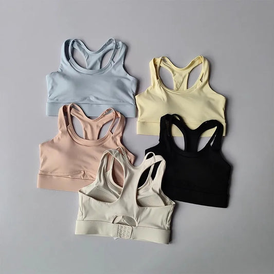 High Impact Sports Bra Shockproof Gym Bra Quick Dry Yoga Top for Women Running Vest Fitness Underwear Adjustable Sports Bra