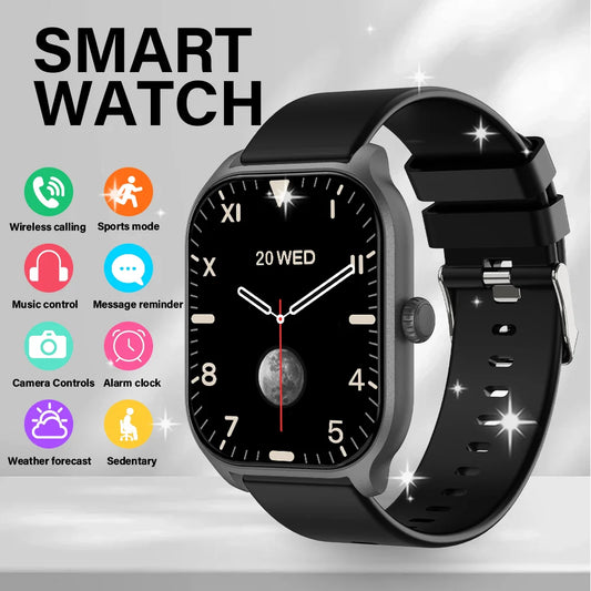 LAXASFIT 2025 New Smart Watch Bluetooth Call Men Women Watch Voice Assistant 100+ Sports Smart Watch for Android IOS