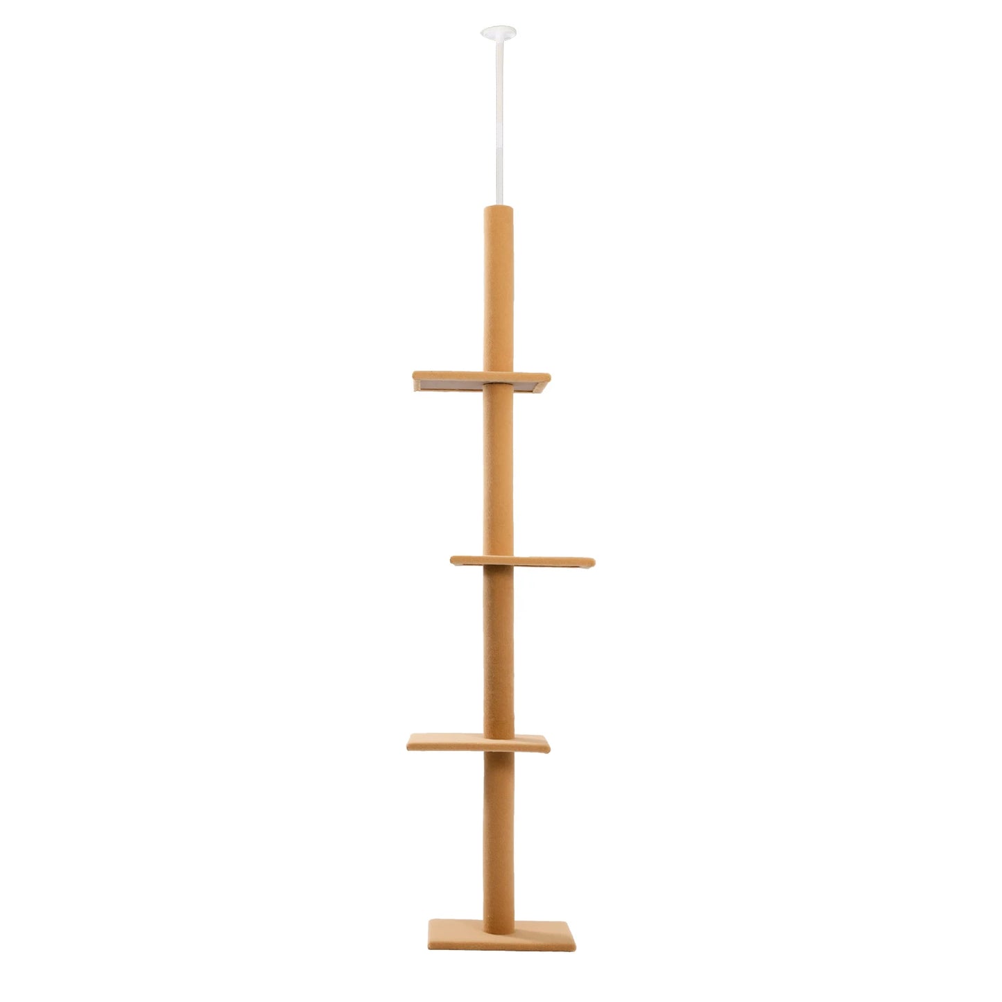Adjustable Height Cat Tree for Indoor, Floor to Ceiling Cat Tower with Scratching Posts, Cat Scratcher Furniture, Kitten Toys