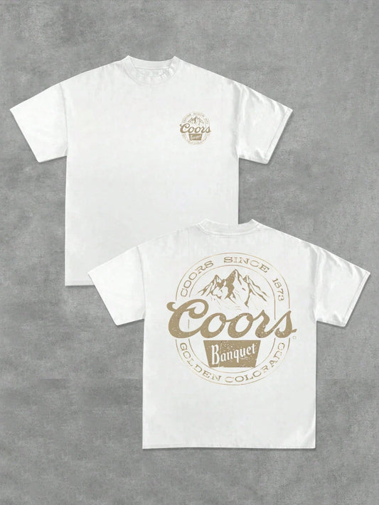 Mens T-Shirt Double Sided Digital Printed s Men's Plus T Shirt Vintage Style Cotton Tee  oversized t shirt t shirts for men