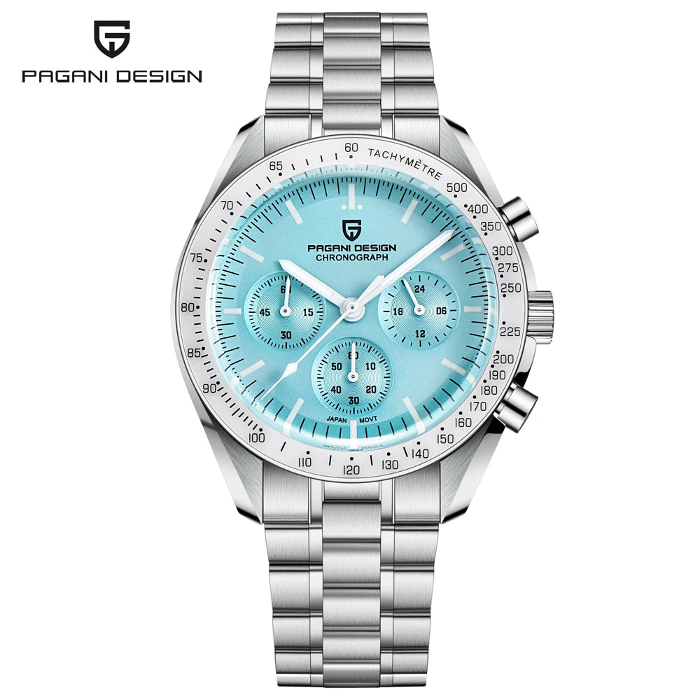New PAGANI DESIGN Men's Watches Luxury Quartz Watch Men Sports AR Sapphire glass 100M Waterproof Luminous Speed Chronograph 2026