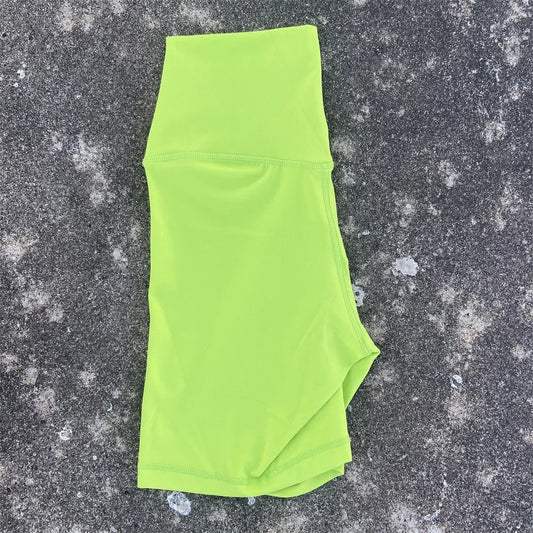 Solid Color High Waist Yoga Short Leg Cycling Women Fitness Sports Short Comprehensive Training Jog Squat Proof Internal Pocket