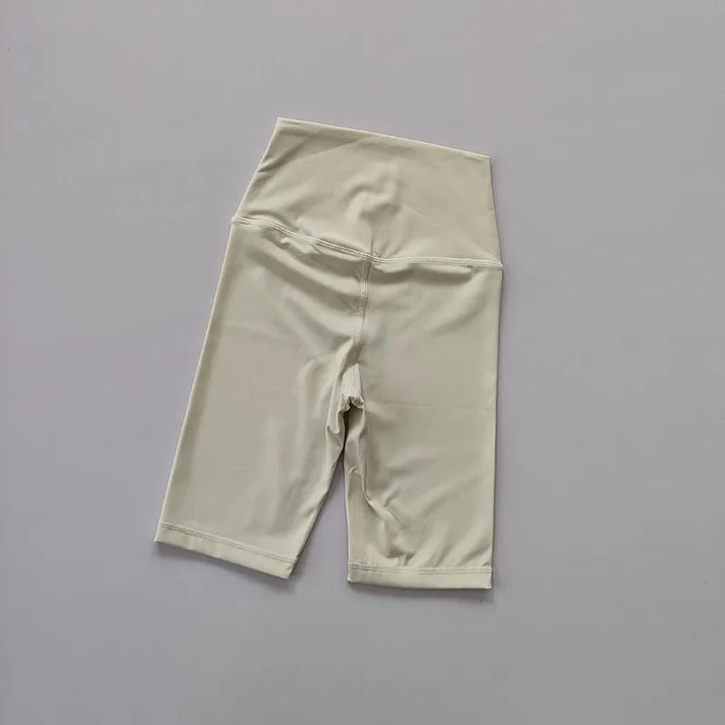 Summer Yoga Sports Shorts Women's Tight Cycling Shorts Naked Breathable Running Shorts High Waist Quick Dry Fitness Shorts