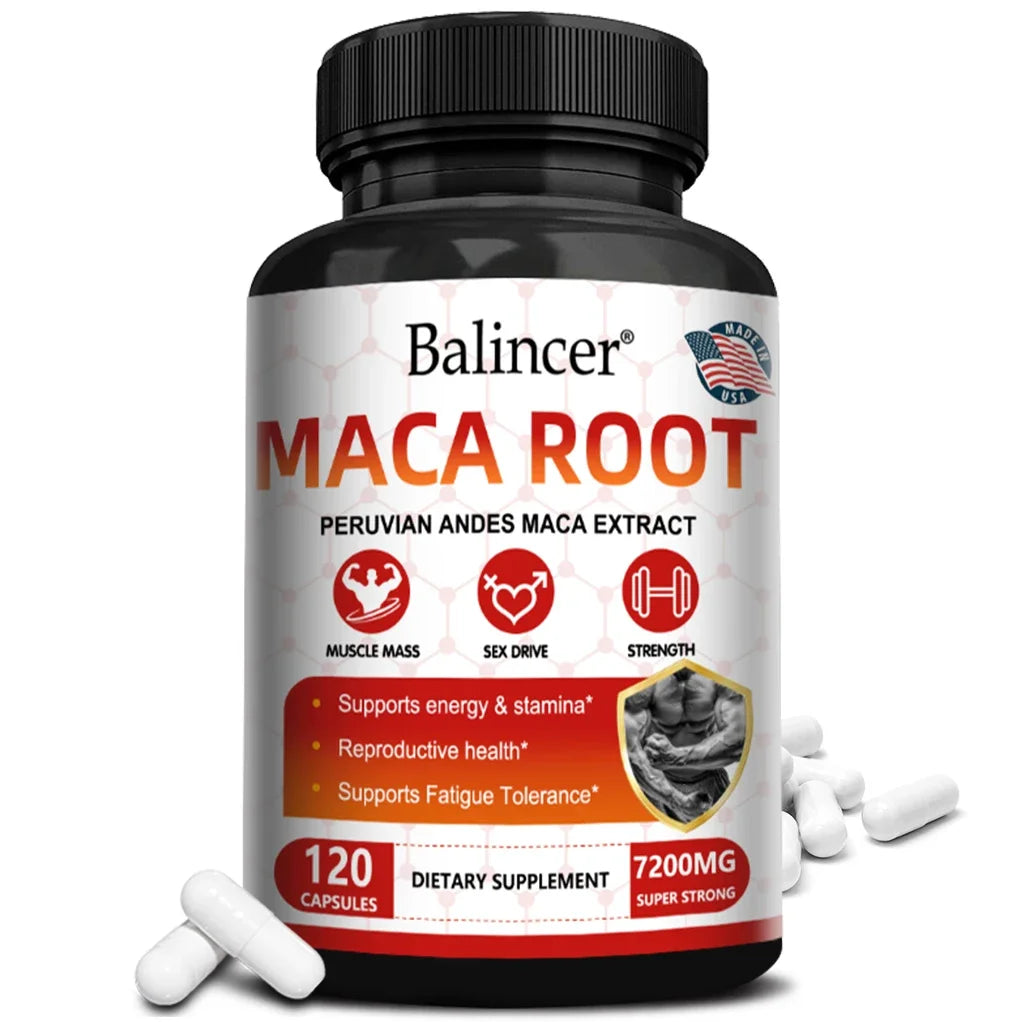 Maca Root Capsules – Boost Energy and Stamina, Improve Focus, and Boost Immunity