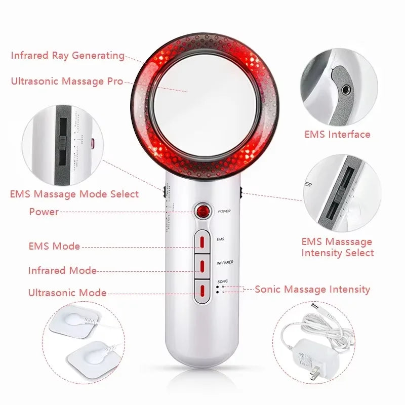 3in1 Weight Loss Slim Electric Massager Far Infrared Microcurrent