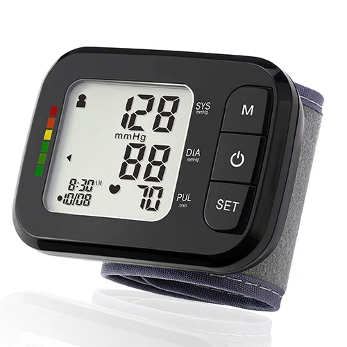 SEJOY Digital Wrist Blood Pressure Monitor Sphygmomanometer Tonometer Tensiometer Heart Rate Meter BP Monitor
