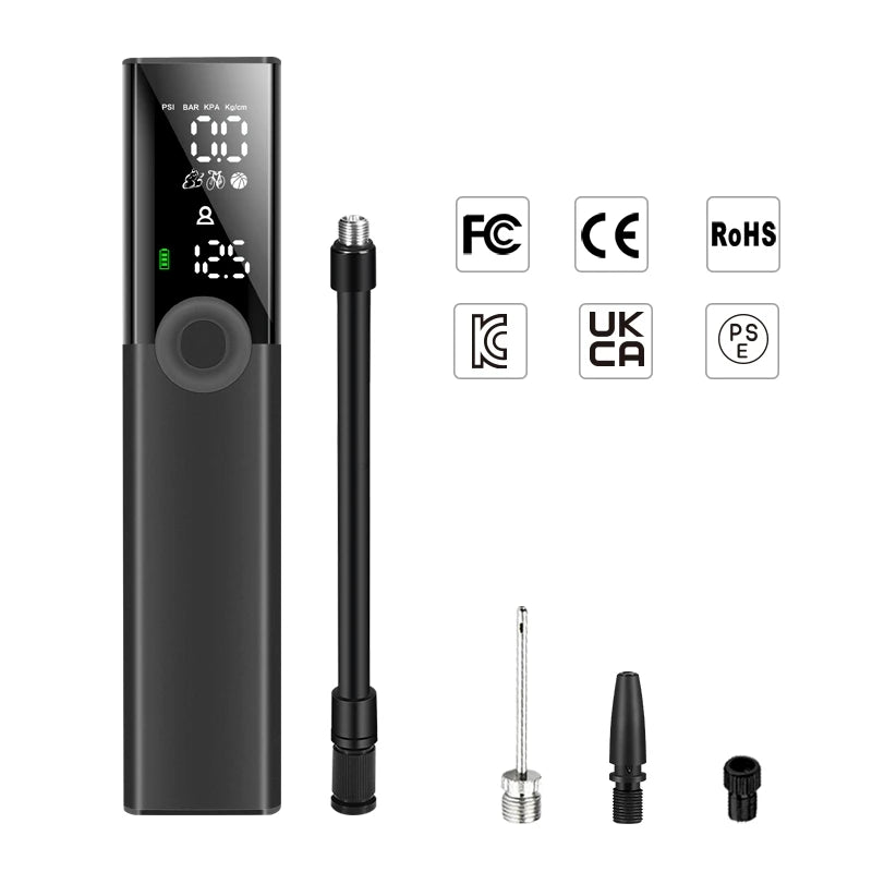 Woowind BP188 Bike Pump The Pro Electric Bicycle Pump Tire Inflator Portable Air Compressor - 120 PSI