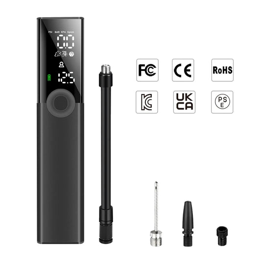 Woowind BP188 Bike Pump The Pro Electric Bicycle Pump Tire Inflator Portable Air Compressor - 120 PSI