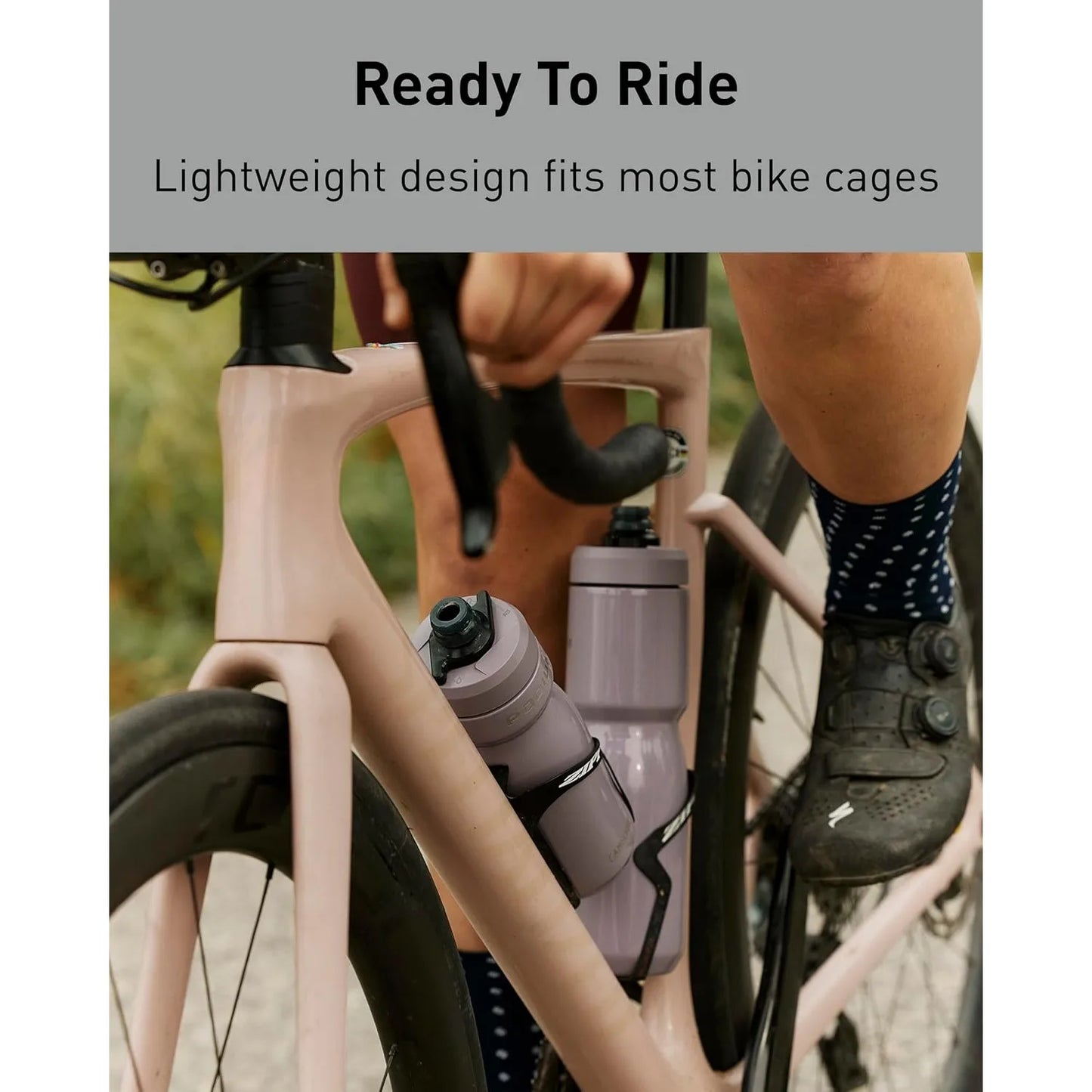 Steel Insulated Stainless Steel Bike Water Bottle – for Cycling, Fitness & Sports- Fits Most Bike Cages, 18oz - Stainless