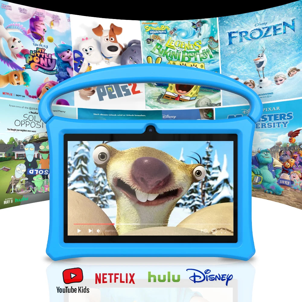 Android 13 tablet, 7-inch children's tablet, quad-core processor, 4GB (2G+2G-memory expansion) RAM+32GB ROM, with parental contr