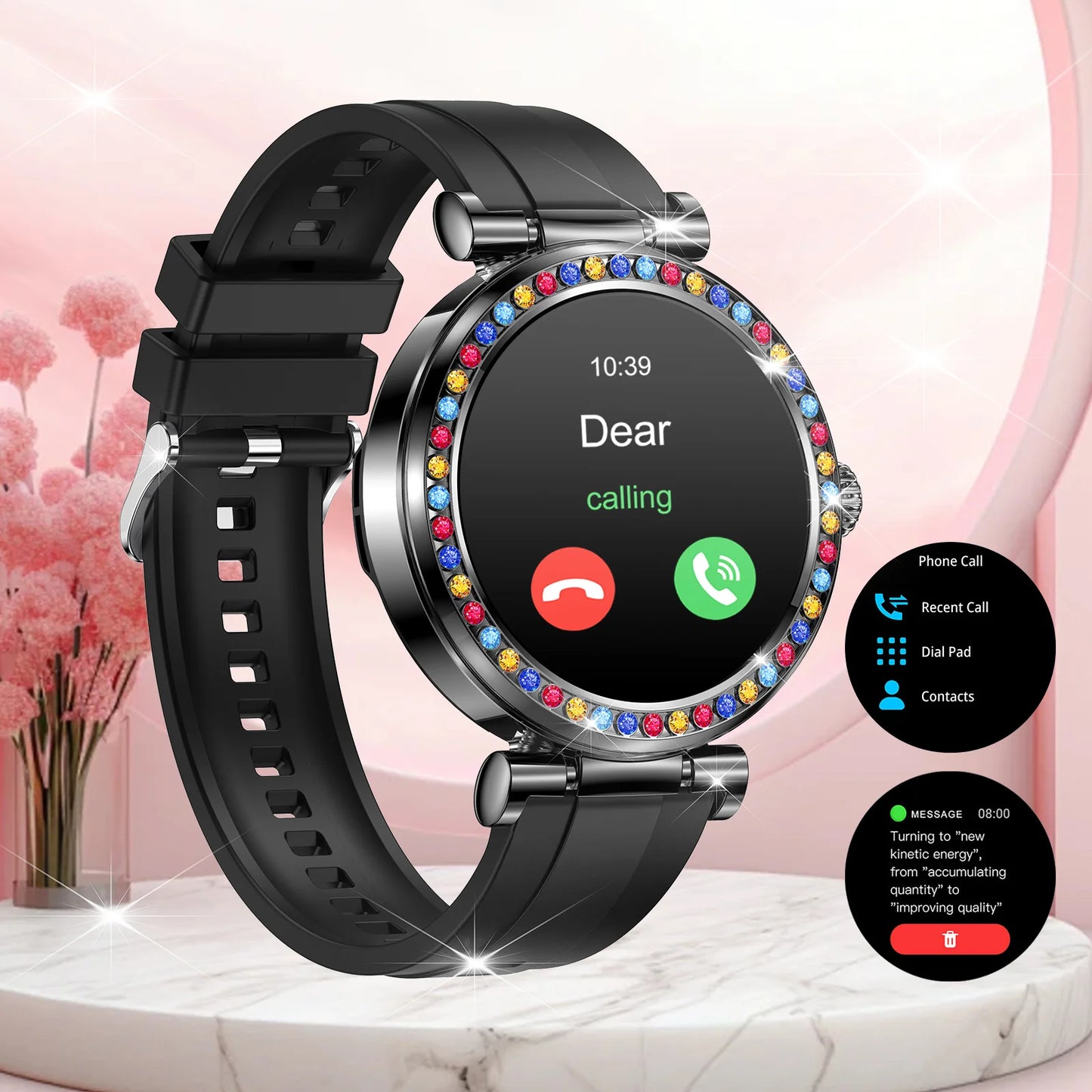 2025 new fashionable wireless calls, Smart watch, phone dialing, call notification and rejection, a variety of wallpapers