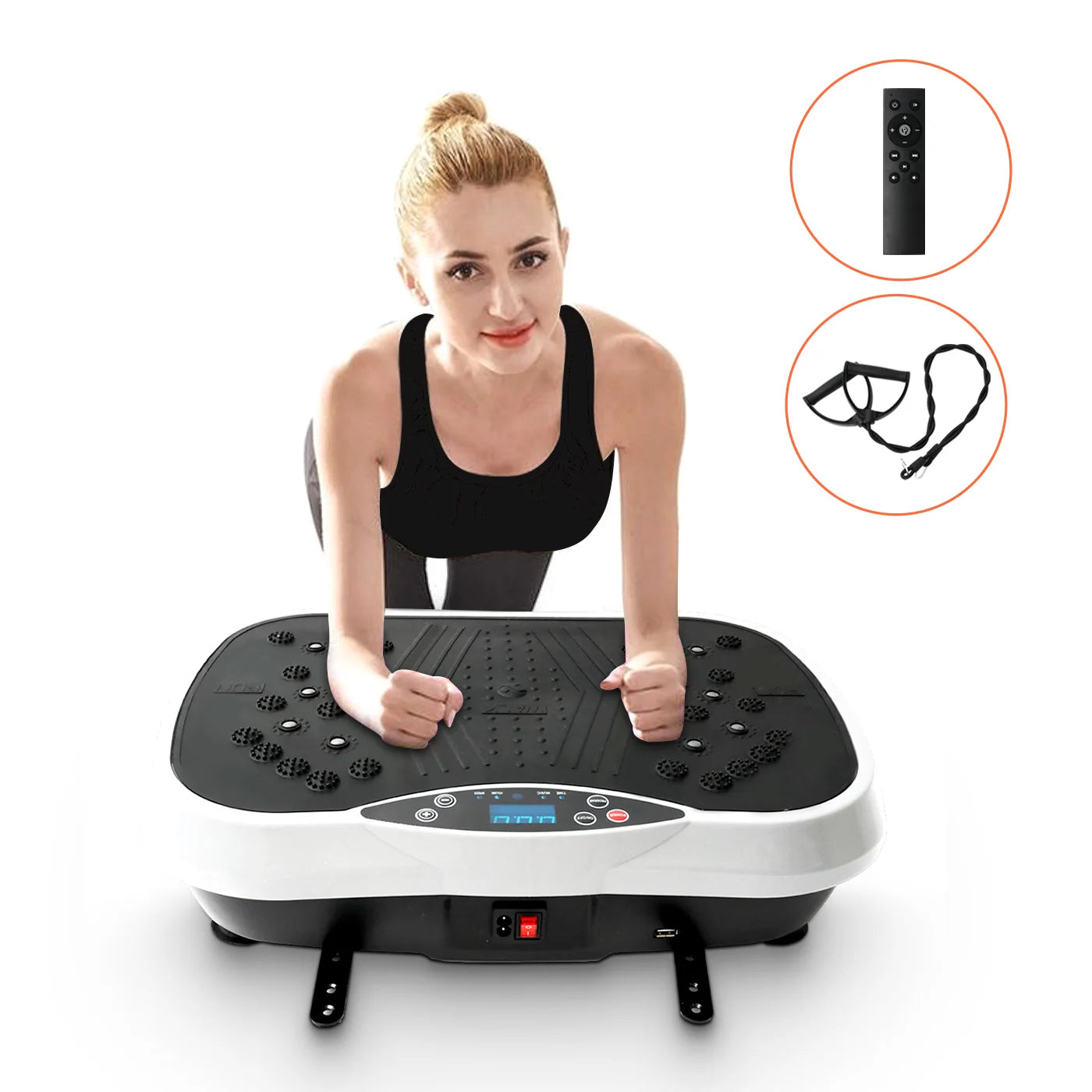 Vibration Plate Exercise Machine Fat-Burning Home Fitness Fat Slinger Shaping Whole Body Workout Portable Fitness Equipment