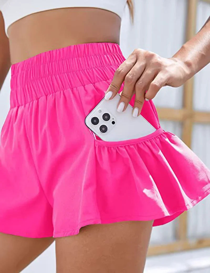 Yoga Shorts Women Fitness Elastic Summer Running Workout Short Female Jogging Leggings For Ladies Gym Sport Shorts