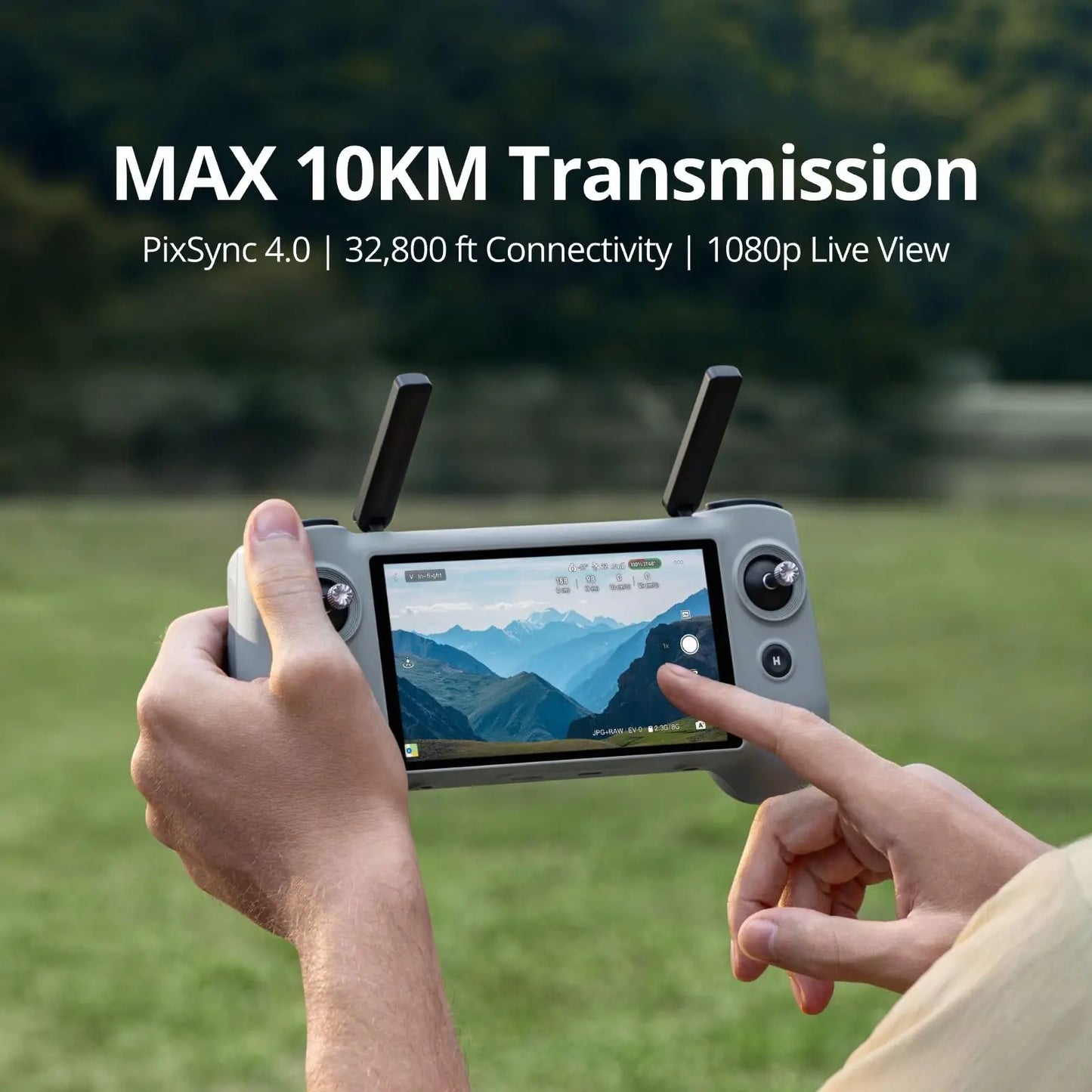 Potensic Original ATOM 2 Drone with PTD 1 Remote Control for Adults 4K Video, 8K Photo, 10KM, Vertical Shooting, AI Night Track