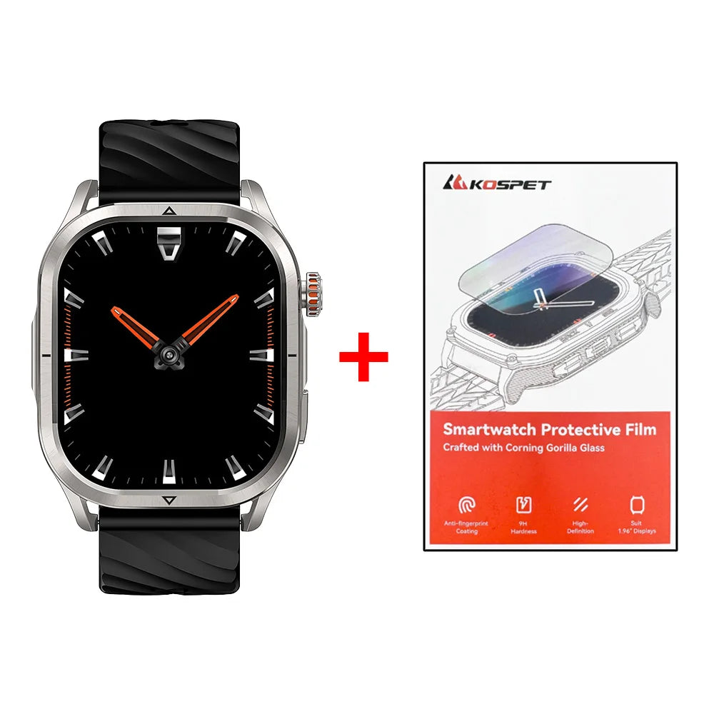 2025 KOSPET MAGIC P10 GPS Smartwatch For Men Anti-Fingerprint AMOLED Screen Dual-Band GNSS IP69K 5ATM Waterproof 180+ Sport Mode