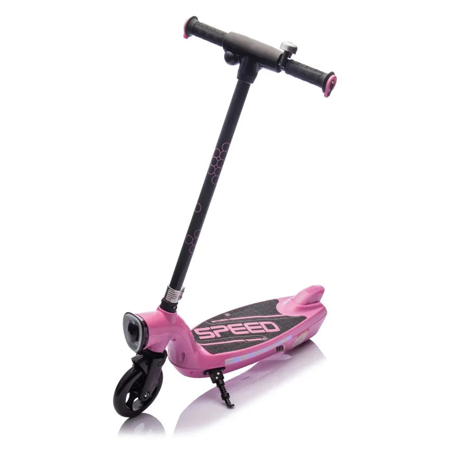 Ride On Electric Scooter With Kickstand Scooter Bell Faster Speed And Longer Usage Time Rear Brake Wider Pedal NonSlip Handle C