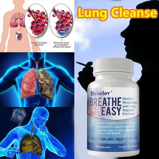 Quercetin, Bromelain, Lung Health Supplement, Supports Lung Cleansing and Detoxification, Respiratory Health, 120 Capsules
