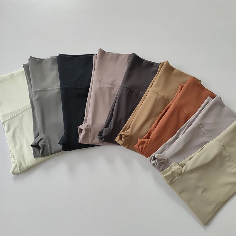 High-End Women's Naked Feeling Fitness Leggings Soft Workout Yoga Pants Energy Gym Tights for Running