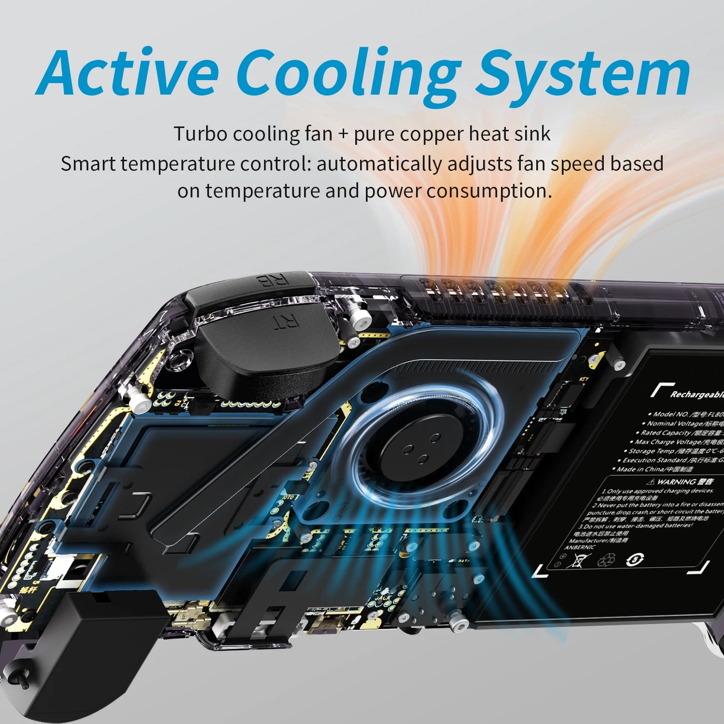 ANBERNIC RG557 Retro Handheld Game Console 5.48 Inch AMOLED Screen Handheld Emulator Android 14 System Dimensity 8300 Processor