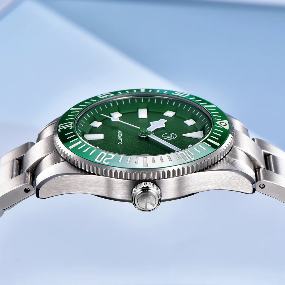 RollsTimi 2025 Men's Watches Top Luxury Automatic Watch For Men NH35 Mechanical Wristwatch AR Sapphire Super Luminous Waterproof