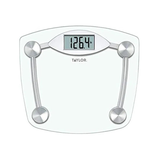 taylor Digital Bath Scale for Home Use with High Precision Weight Measurement and Large Backlit Display Ideal for Daily Health